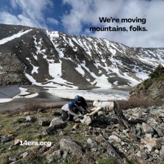 Field season 2025 is officially underway! Our amazing crews and volunteers are already out there working their magic—building and maintaining fourteener trails and bringing damaged ecosystems back to life.

This year marks a new endeavor: We're tackling the severely eroded riparian areas near the Blue Lakes on Quandary Peak's West Ridge route for the very first time. It's challenging work, but that's what we're here for!

Heading out on the trails this summer? Keep an eye out for our crews! Give them a shout when you see them—they'd love to say hi and make sure you can safely continue on your adventure.
